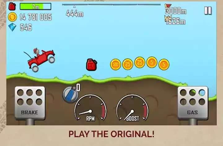 Hill Climb Racing Unlimited fuel