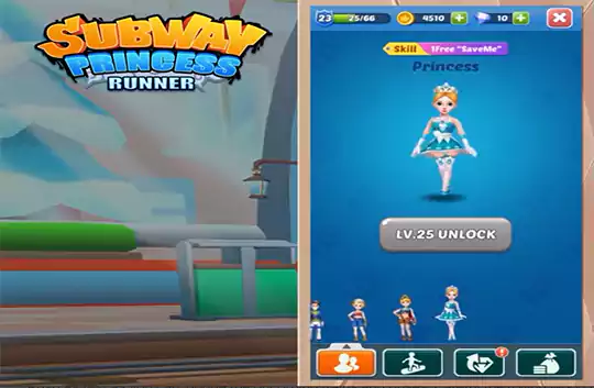 Features of Subway Princess Runner MOD APK